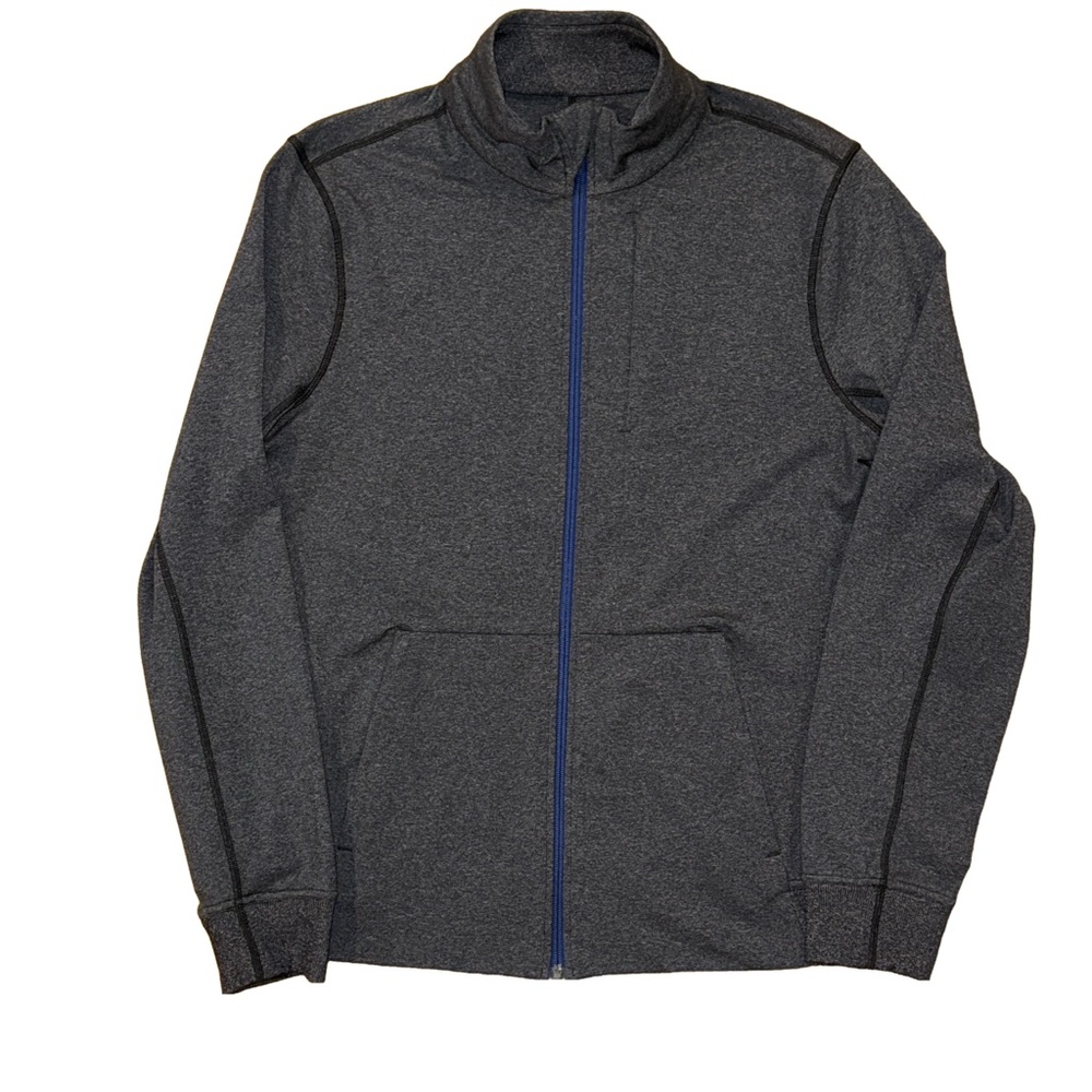 Lululemon Steady State Full Zip Mens M Gray Long Sleeve Athleisure Soft